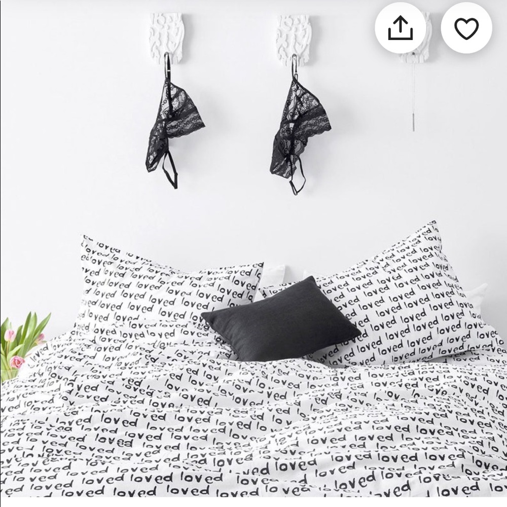 C'est Beau1872 Loved Print Duvet and Sham Set